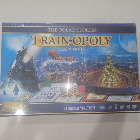 The polar express  train opoly monopoly new unopened - Picture 1 of 2